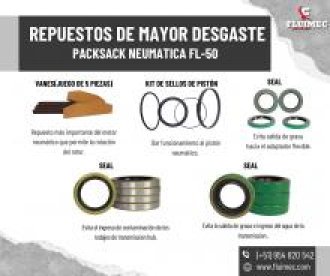 REPUESTOS DE MAYOR DESGASTE MAQUINA PACKSACK FL - 50 